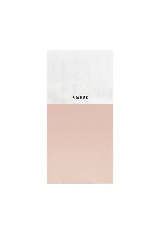 zusss servetten amour wit/roze