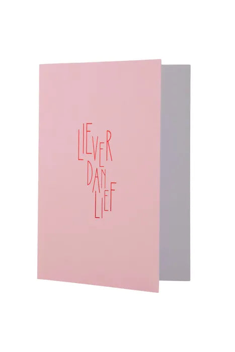 zusss wenskaart liever dan lief roze/rood
