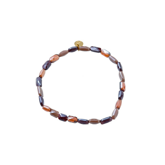 Day&Eve - Flat Glass Stones Bracelet - Lilac
