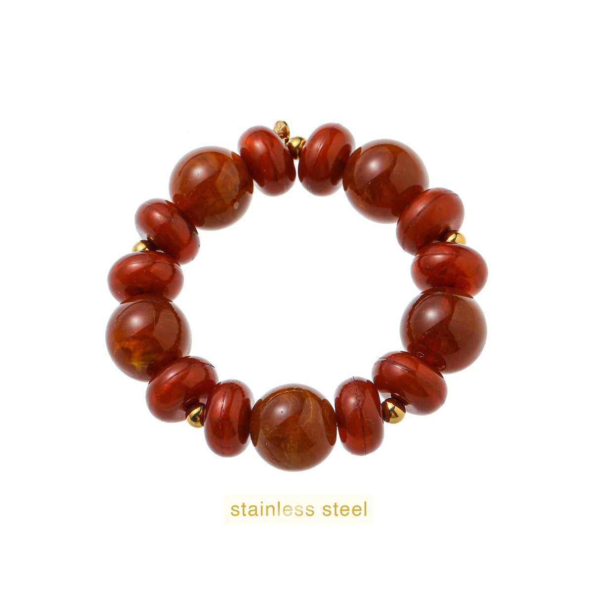 Day&Eve - Round Shapes Beads - Cognac