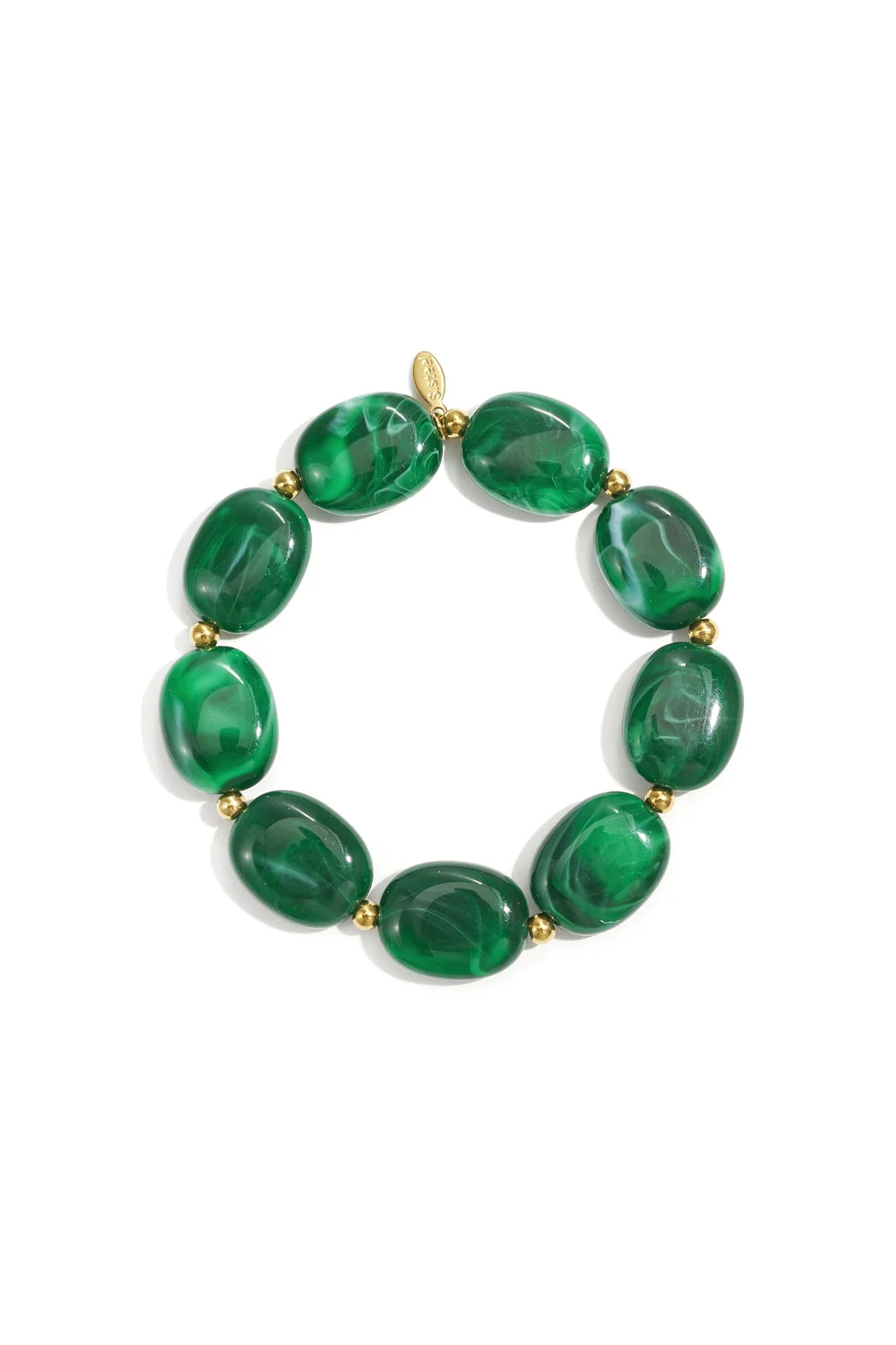 Kralen armband ovaal - groen