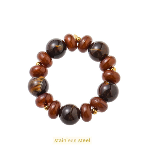 Day&Eve - Round Shapes Beads - Dark Coffee