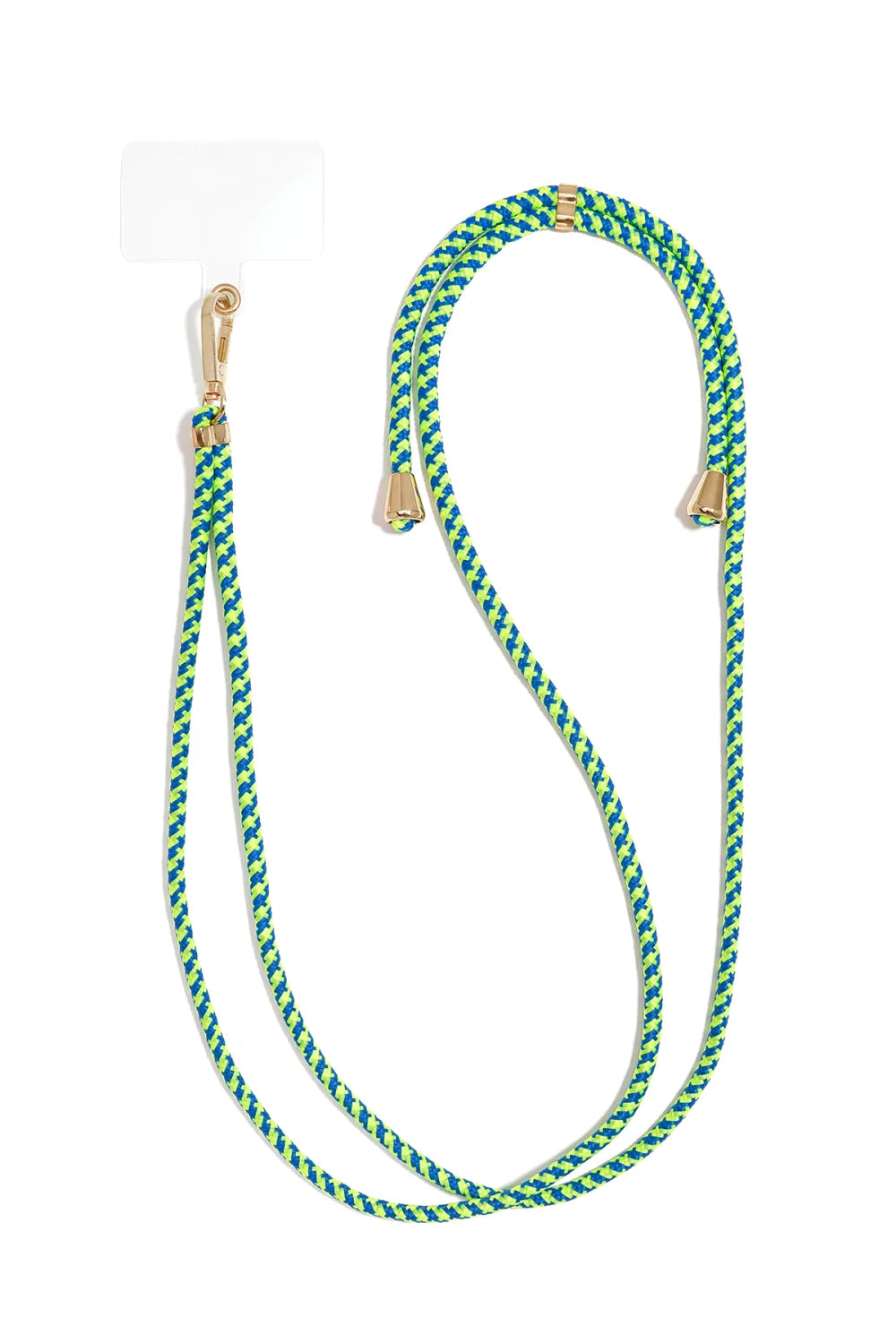 Telefoonkoord neon-groen-blauw
