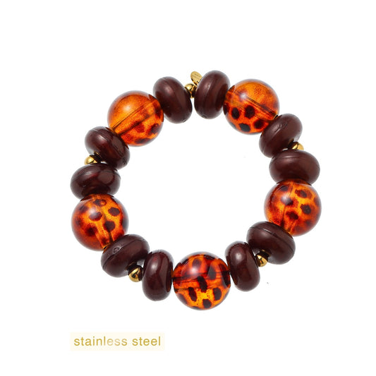 Day&Eve - Round Shapes Beads - Leopard