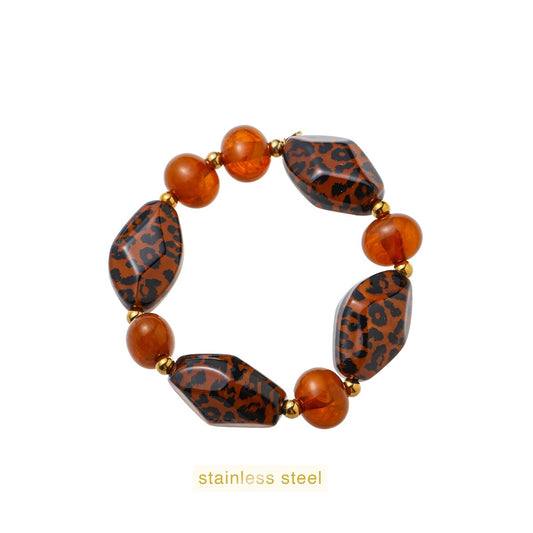 Day&Eve - Diamond Shapes Beads - Leopard