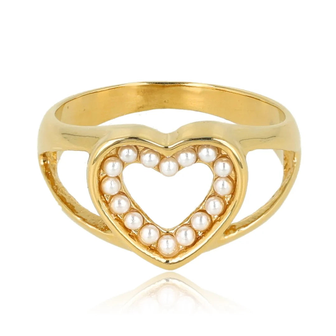 Harten Ring met Parels