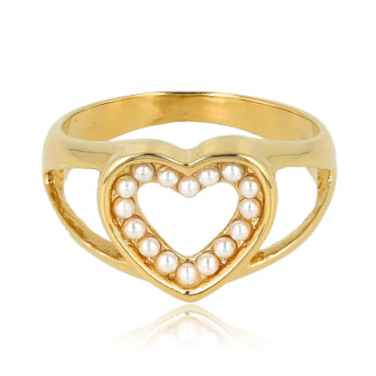 Harten Ring met Parels