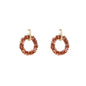 Day&Eve - Square Beads Round Dangle - Brown