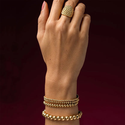 Statement Ring met Bolletjes • 15 mm