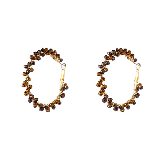 Day&Eve - Fine Beads Hoop - Brown