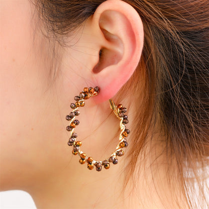 Day&Eve - Fine Beads Hoop - Brown